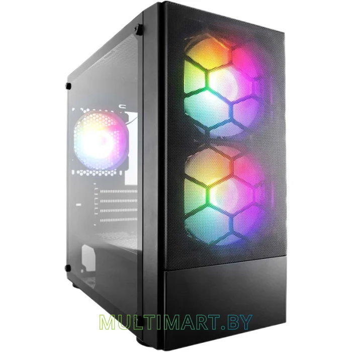 Корпус 1stPlayer Firebase X4-M (X4-M-BK-2F1P-1F1)